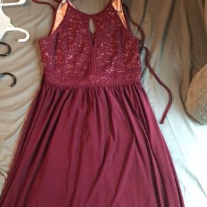 Burgundy Dress